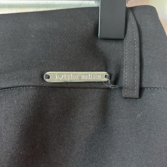 NWT ILTM I Love Tyler Madison Black Mid Rise Cuffed Hem Pants SZ XS Pull On - Picture 10 of 11